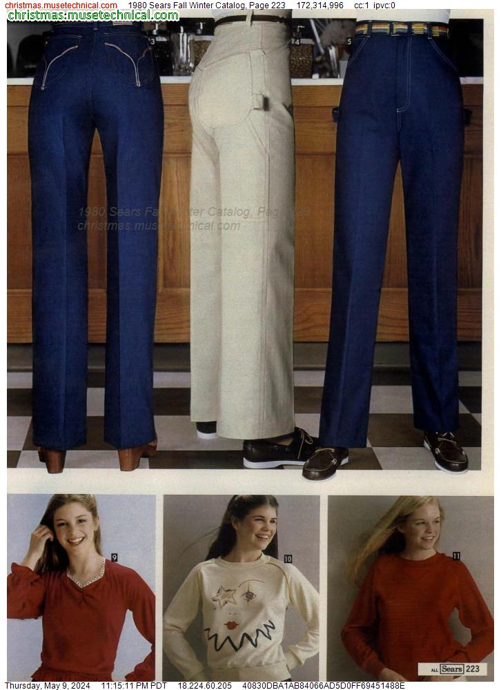 1980 Sears Fall Winter Catalog, Page 223