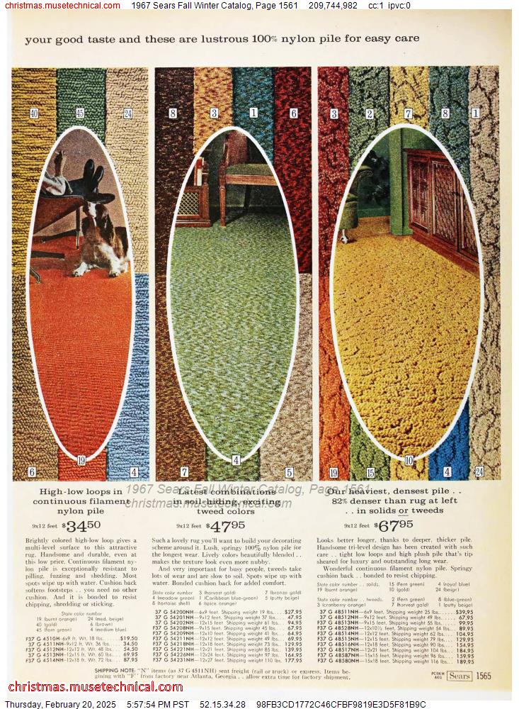 1967 Sears Fall Winter Catalog, Page 1561