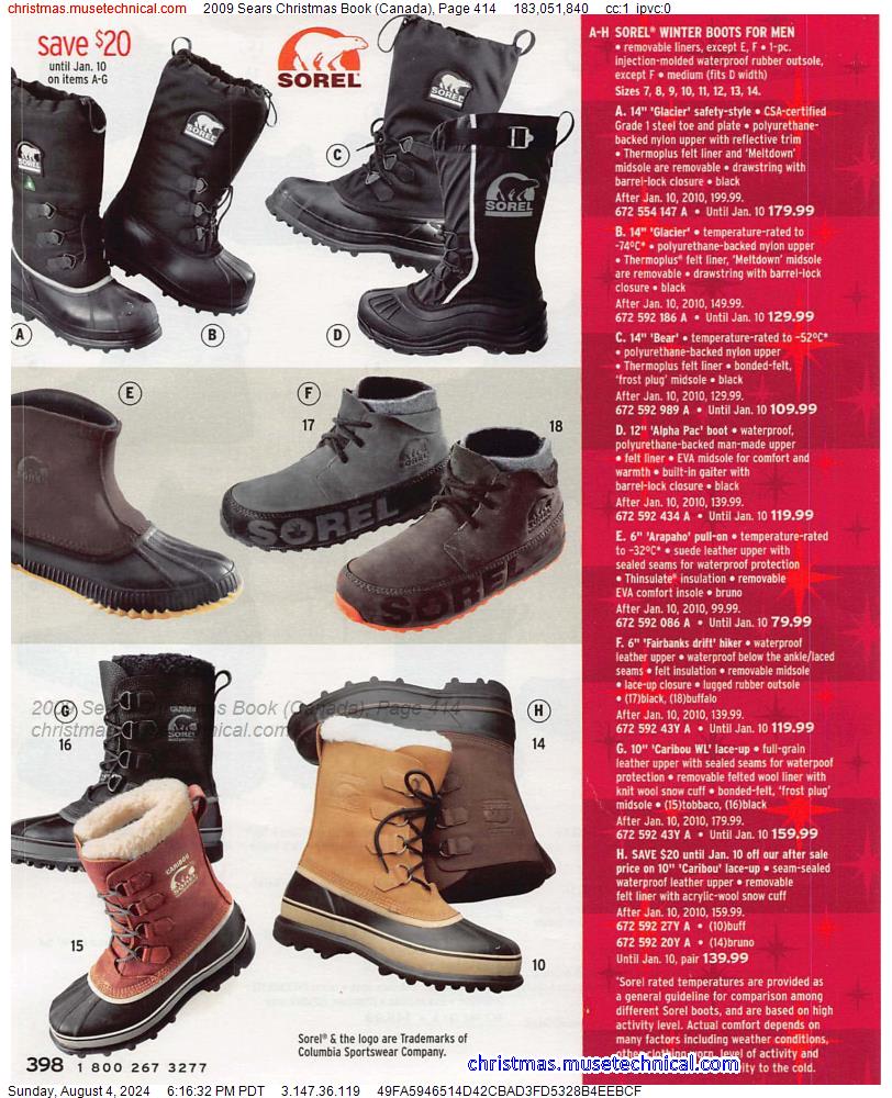 2009 Sears Christmas Book (Canada), Page 414