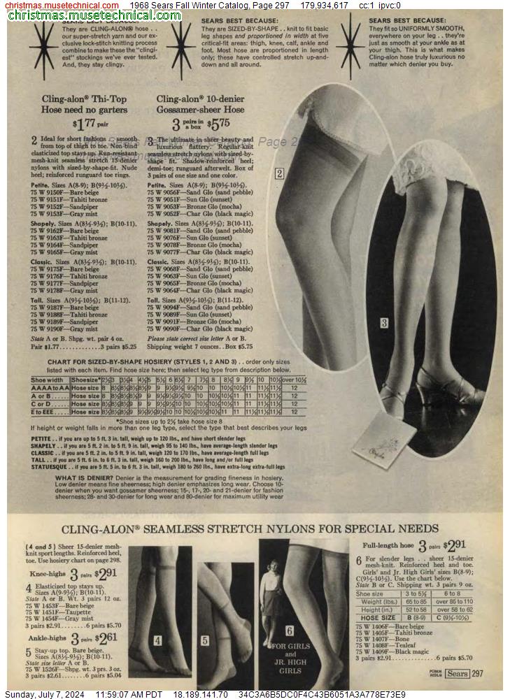 1968 Sears Fall Winter Catalog, Page 297