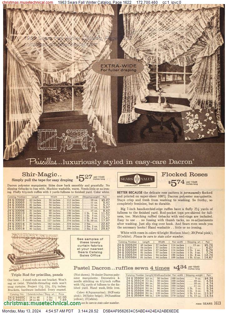 1963 Sears Fall Winter Catalog, Page 1622