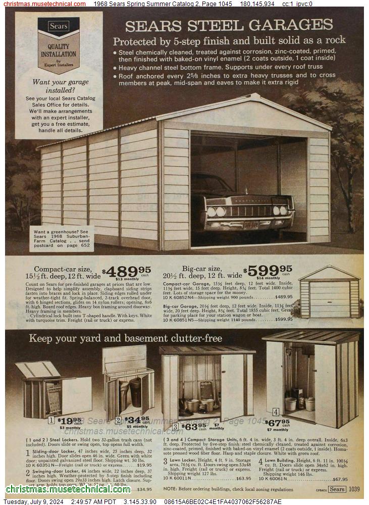 1968 Sears Spring Summer Catalog 2, Page 1045