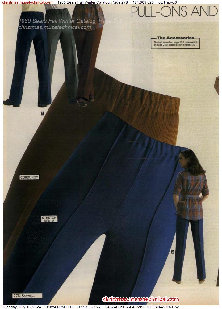 1980 Sears Fall Winter Catalog, Page 278