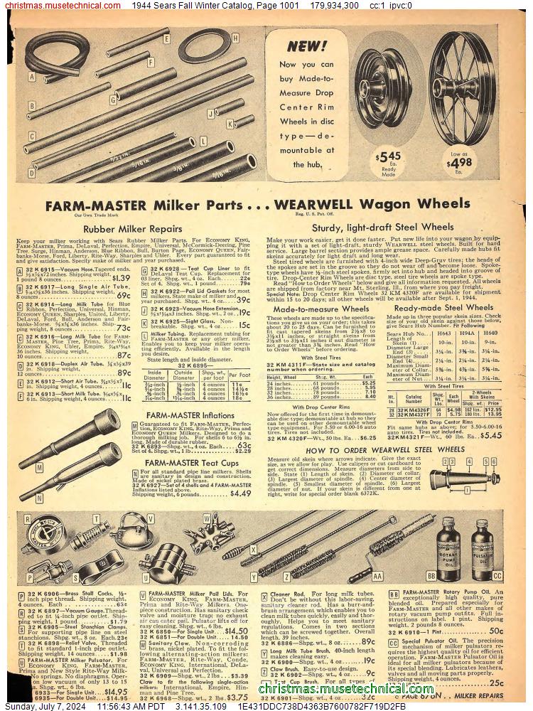 1944 Sears Fall Winter Catalog, Page 1001