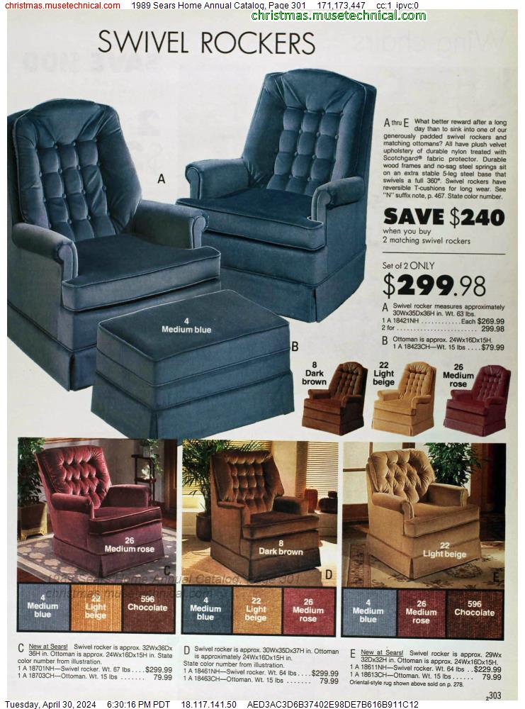1989 Sears Home Annual Catalog, Page 301