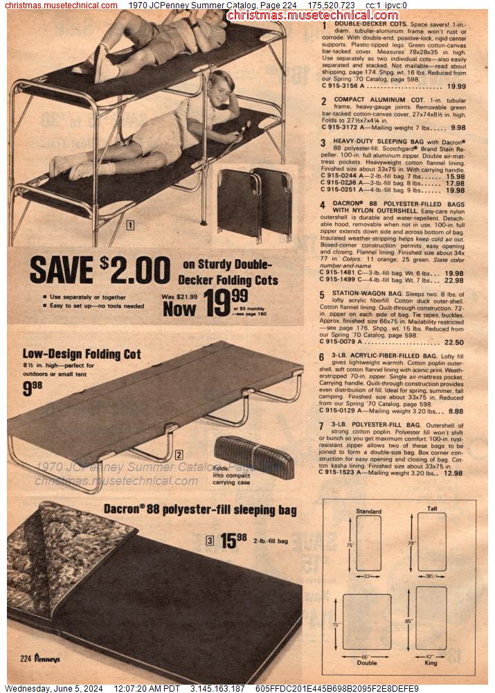 1970 JCPenney Summer Catalog, Page 224