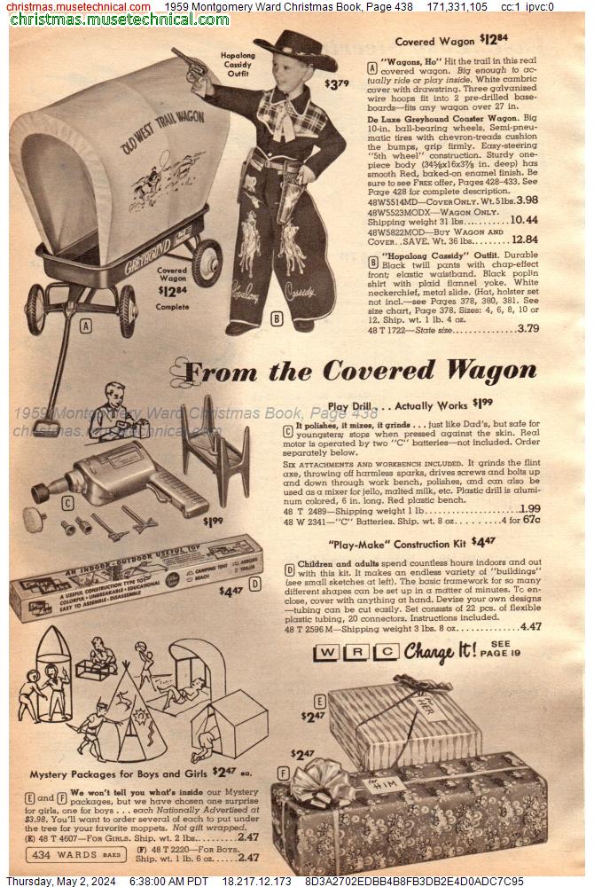 1959 Montgomery Ward Christmas Book, Page 438