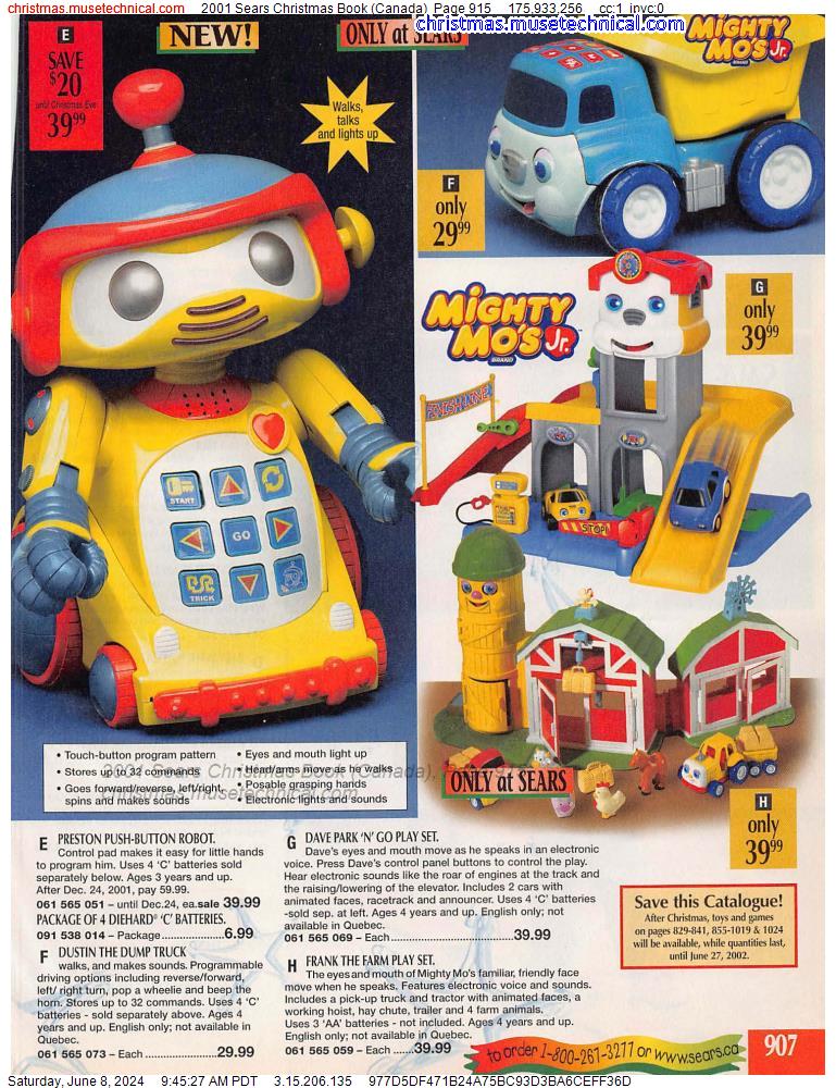 2001 Sears Christmas Book (Canada), Page 915