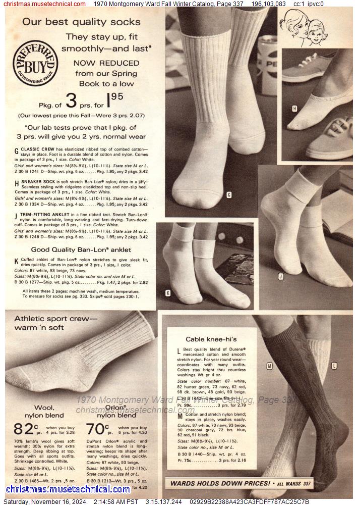 1970 Montgomery Ward Fall Winter Catalog, Page 337