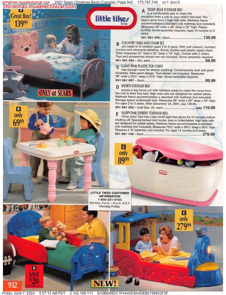 2001 Sears Christmas Book (Canada), Page 942
