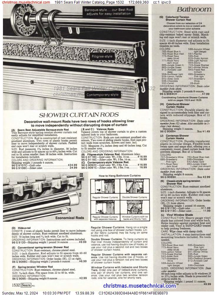 1981 Sears Fall Winter Catalog, Page 1532
