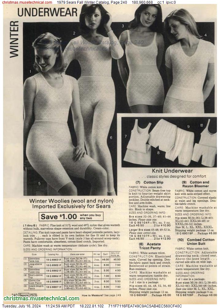 1979 Sears Fall Winter Catalog, Page 240