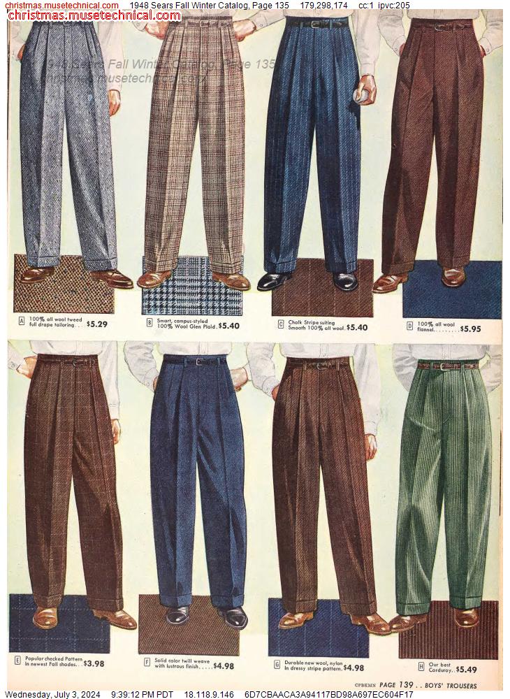 1948 Sears Fall Winter Catalog, Page 135