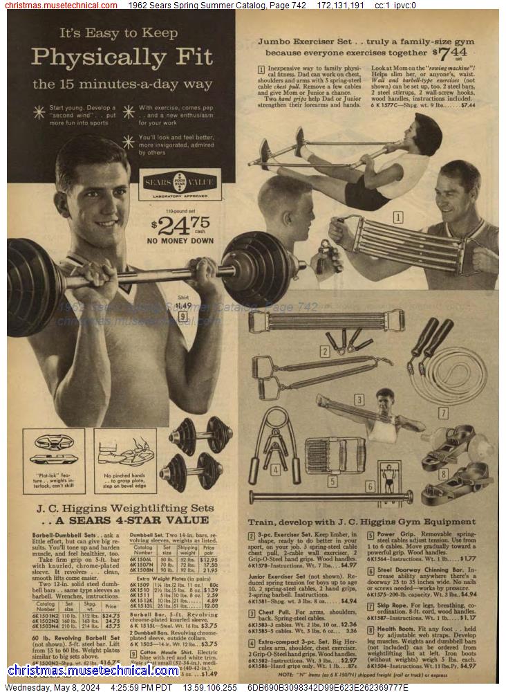 1962 Sears Spring Summer Catalog, Page 742