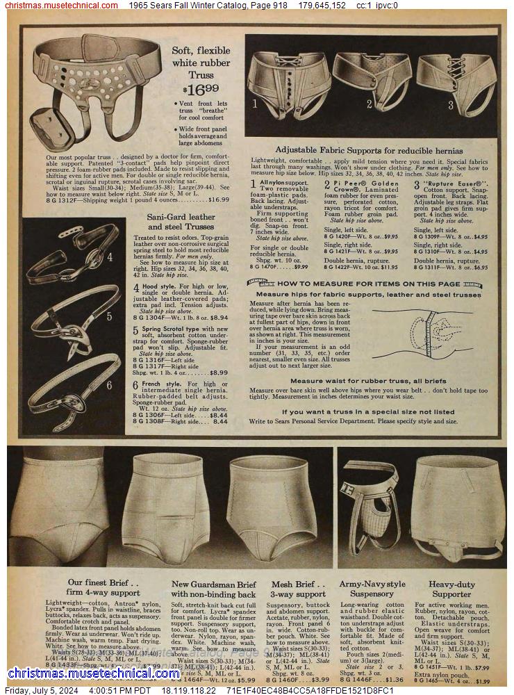 1965 Sears Fall Winter Catalog, Page 918