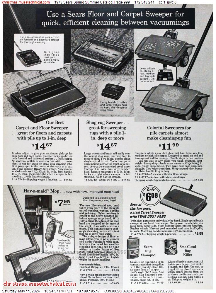 1973 Sears Spring Summer Catalog, Page 999
