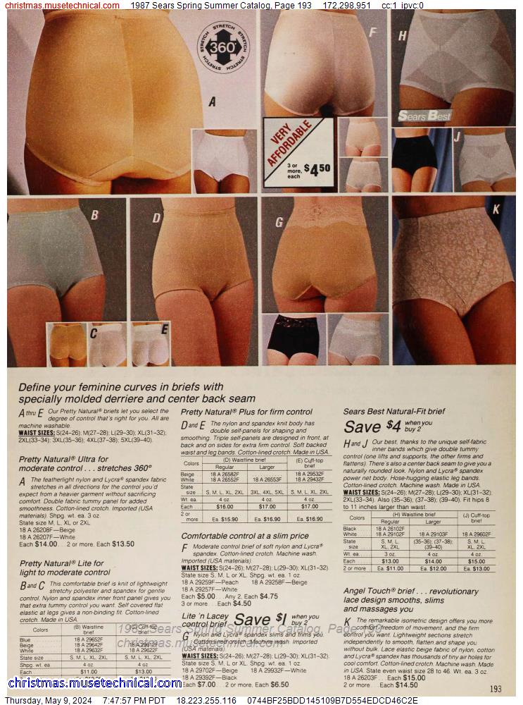 1987 Sears Spring Summer Catalog, Page 193