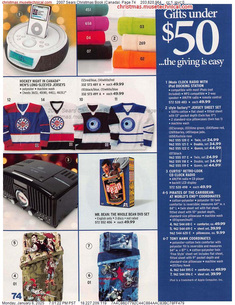 2007 Sears Christmas Book (Canada), Page 74