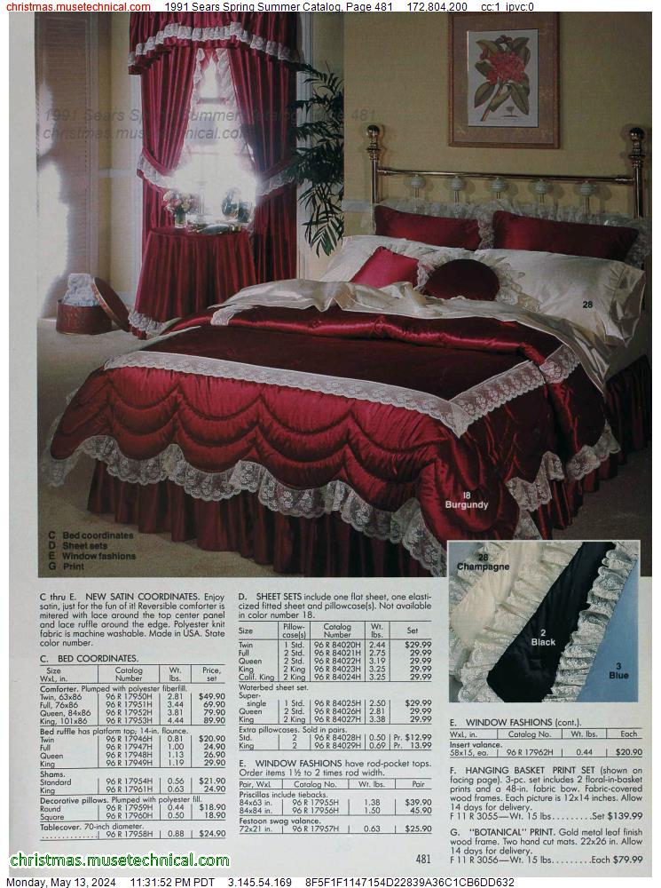 1991 Sears Spring Summer Catalog, Page 481