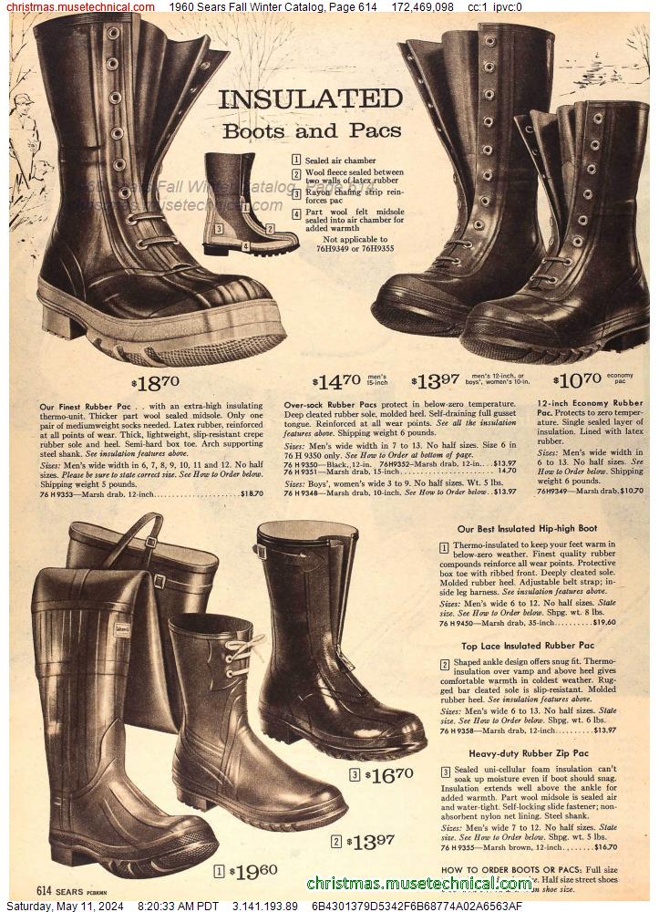 1960 Sears Fall Winter Catalog, Page 614