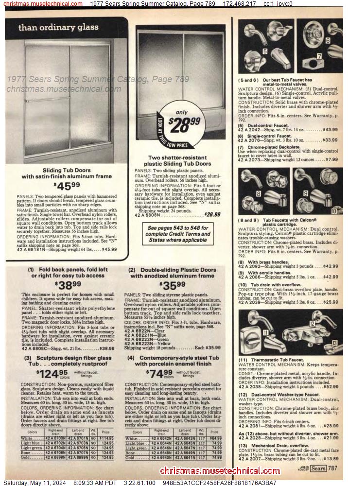 1977 Sears Spring Summer Catalog, Page 789