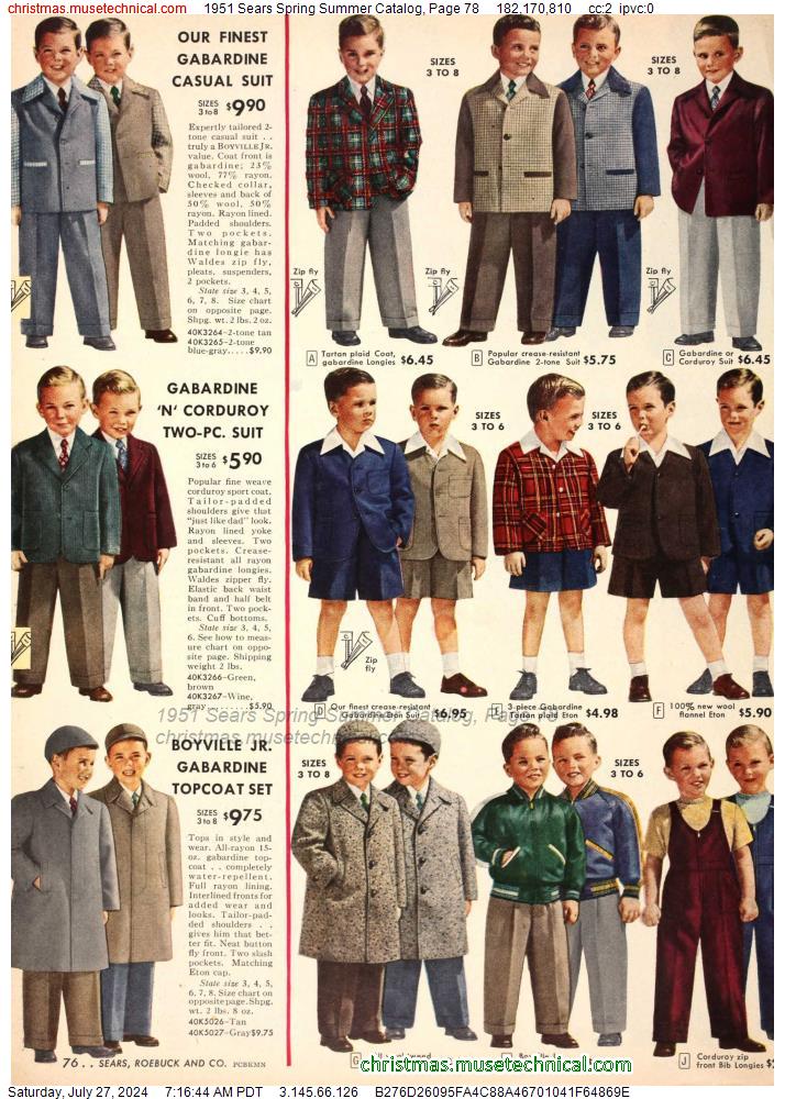 1951 Sears Spring Summer Catalog, Page 78