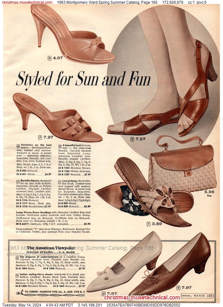1963 Montgomery Ward Spring Summer Catalog, Page 185