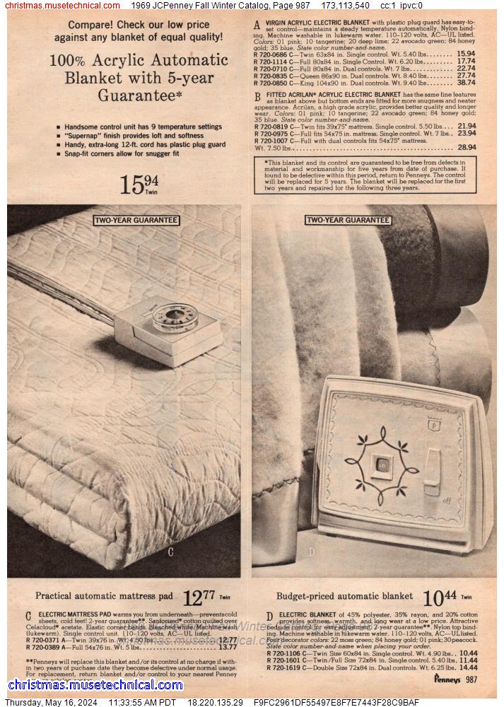 1969 JCPenney Fall Winter Catalog, Page 987