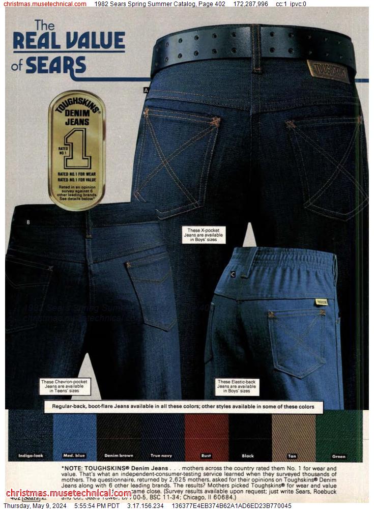 1982 Sears Spring Summer Catalog, Page 402