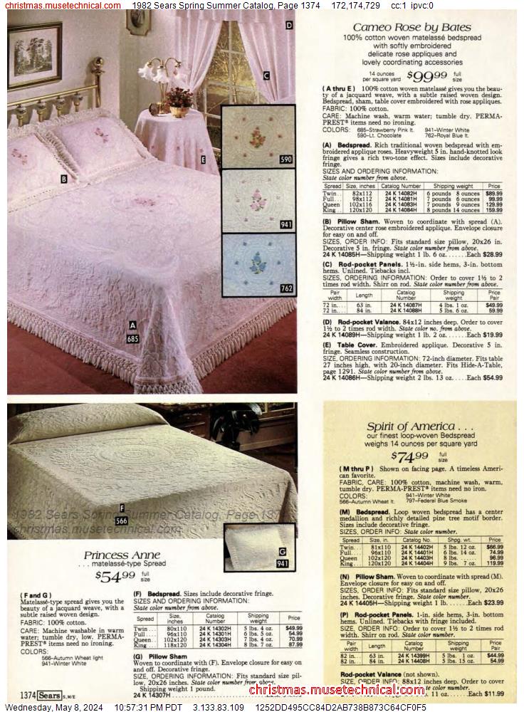 1982 Sears Spring Summer Catalog, Page 1374