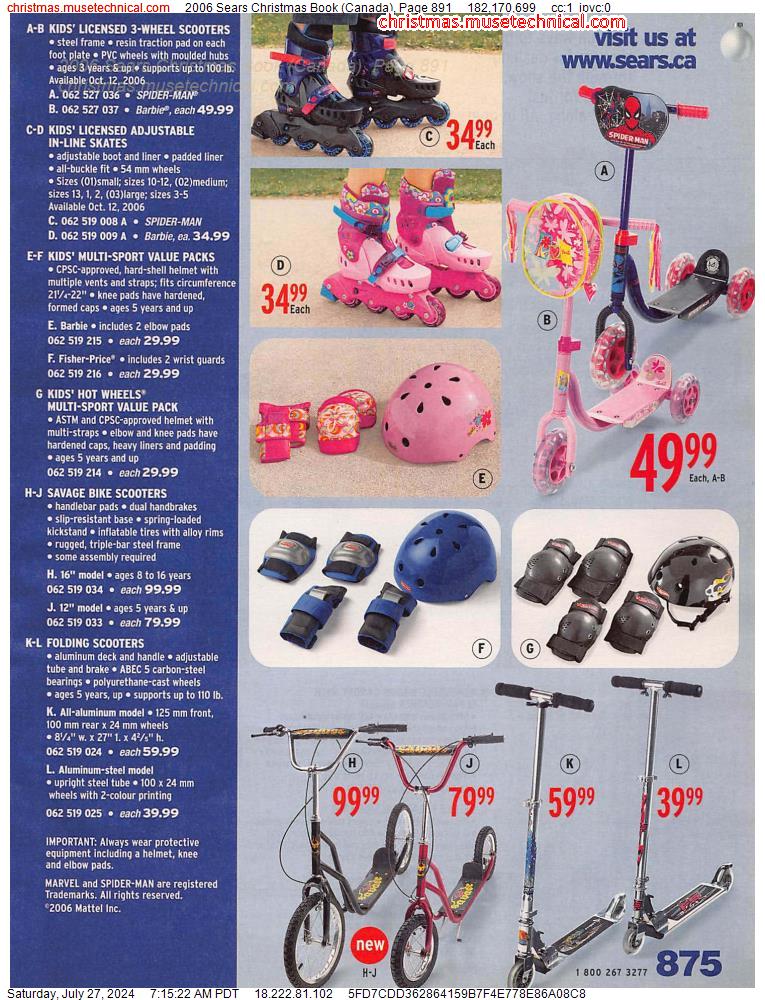2006 Sears Christmas Book (Canada), Page 891