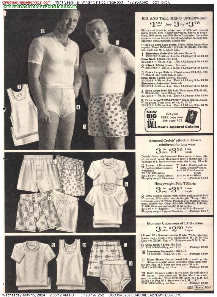 1971 Sears Fall Winter Catalog, Page 653