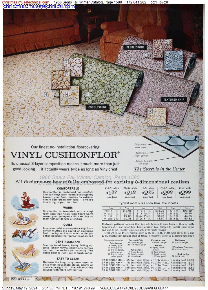 1966 Sears Fall Winter Catalog, Page 1580