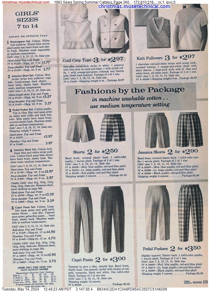 1963 Sears Spring Summer Catalog, Page 360