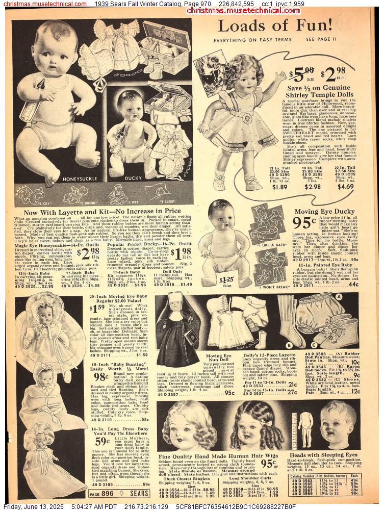 1939 Sears Fall Winter Catalog, Page 970