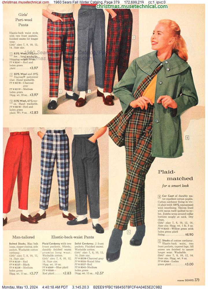 1960 Sears Fall Winter Catalog, Page 379