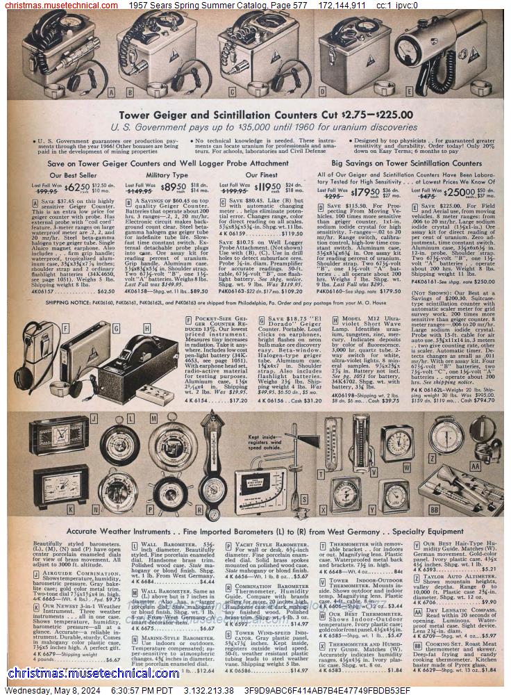 1957 Sears Spring Summer Catalog, Page 577