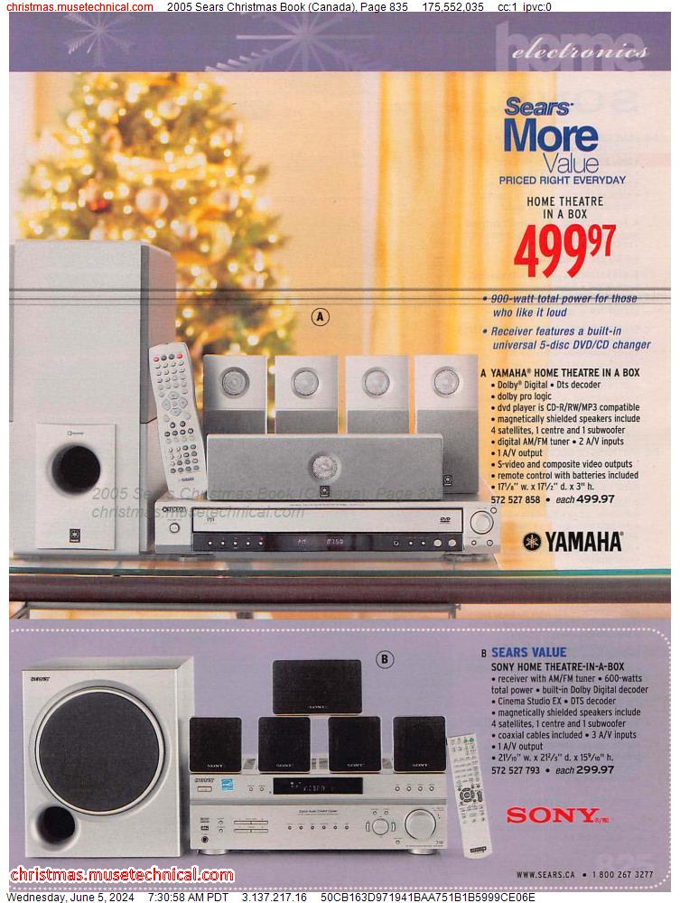 2005 Sears Christmas Book (Canada), Page 835