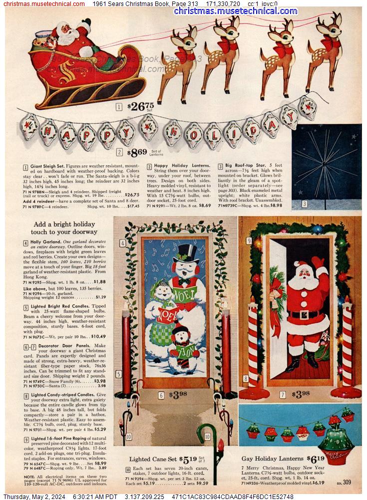 1961 Sears Christmas Book, Page 313