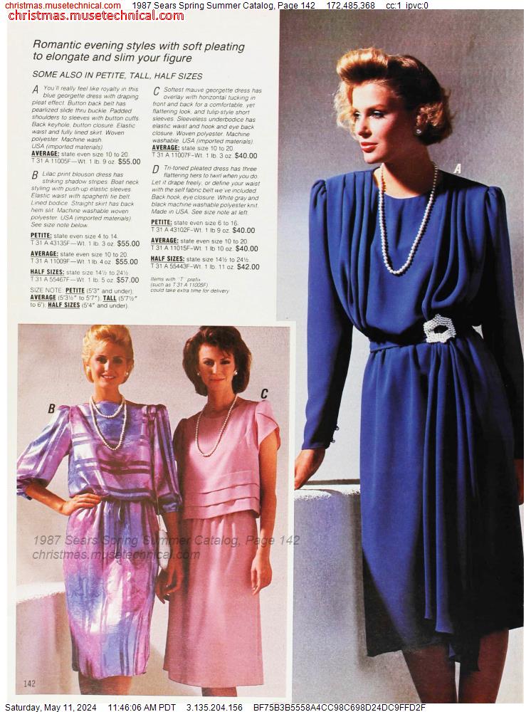 1987 Sears Spring Summer Catalog, Page 142