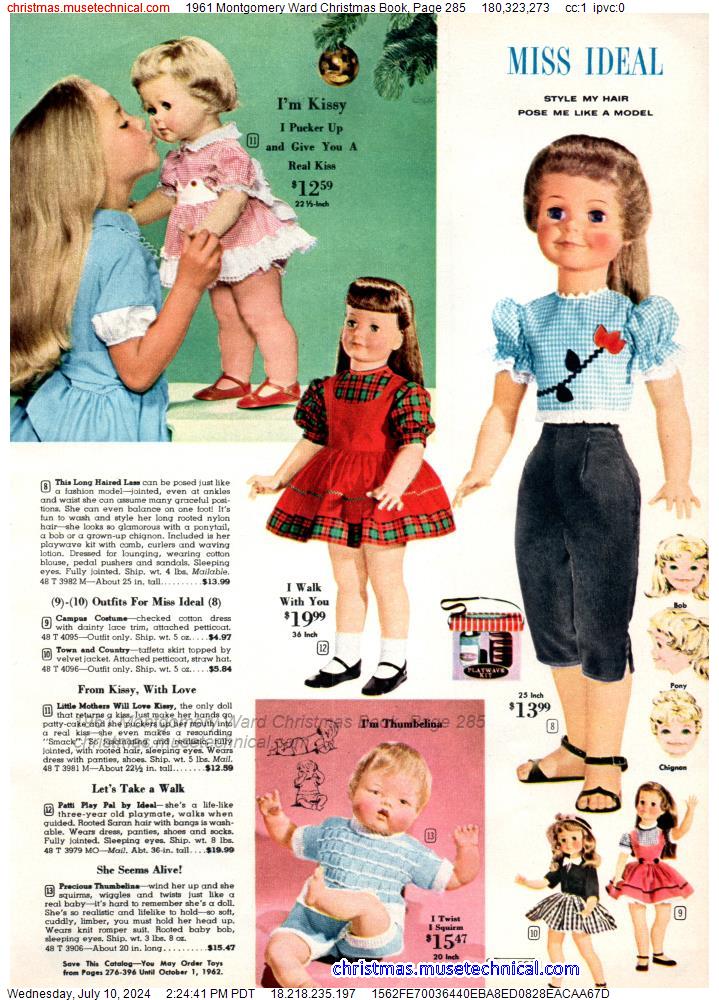 1961 Montgomery Ward Christmas Book, Page 285