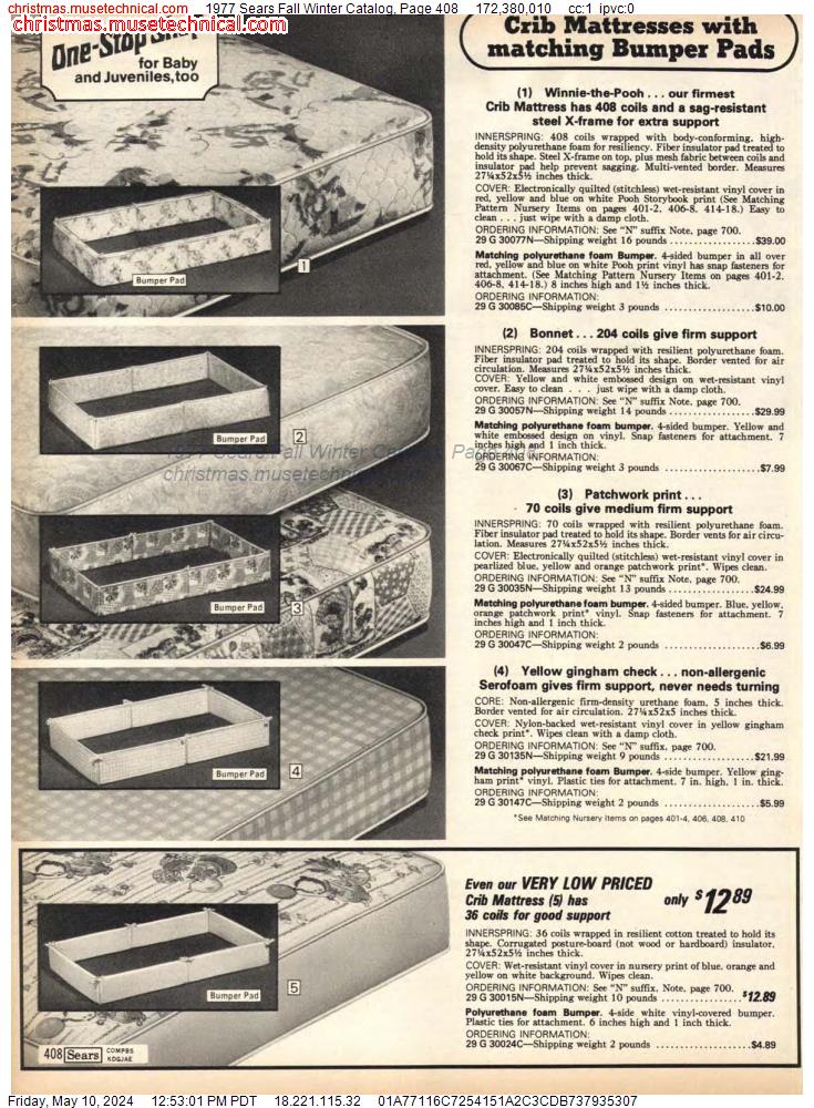 1977 Sears Fall Winter Catalog, Page 408