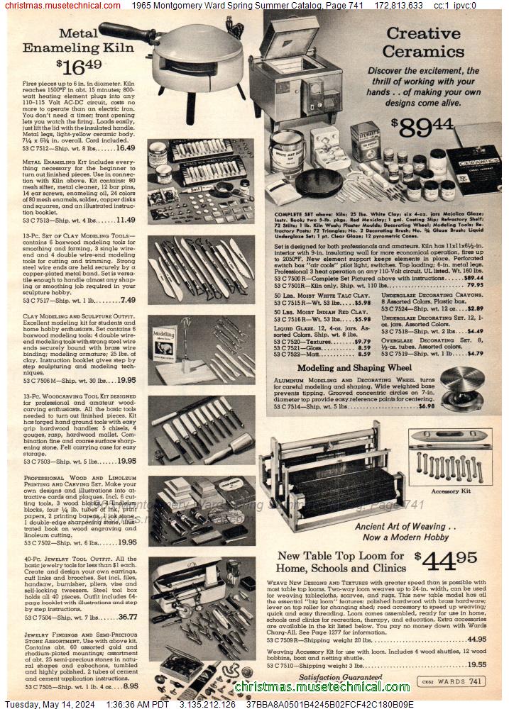 1965 Montgomery Ward Spring Summer Catalog, Page 741