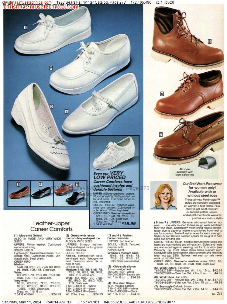 1983 Sears Fall Winter Catalog, Page 273