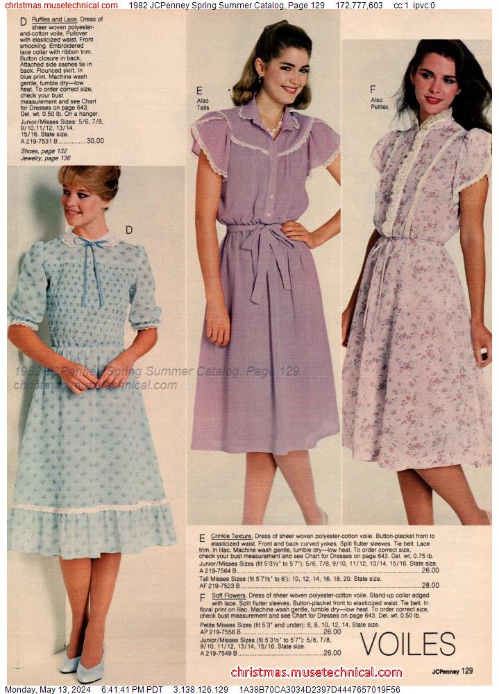1982 JCPenney Spring Summer Catalog, Page 129