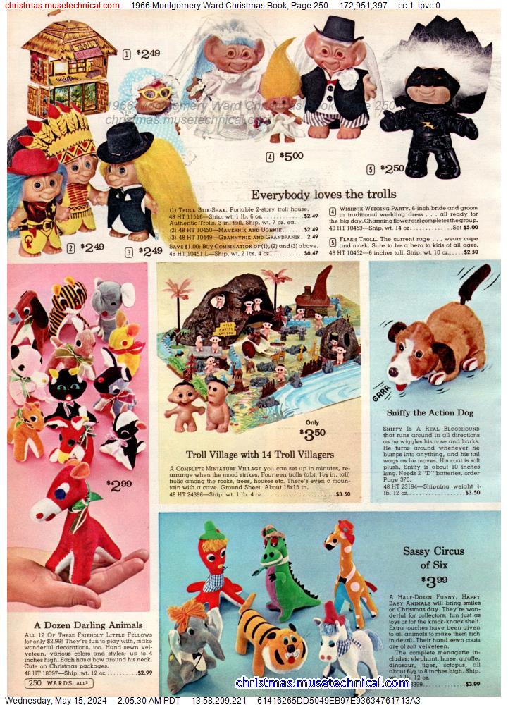 1966 Montgomery Ward Christmas Book, Page 250