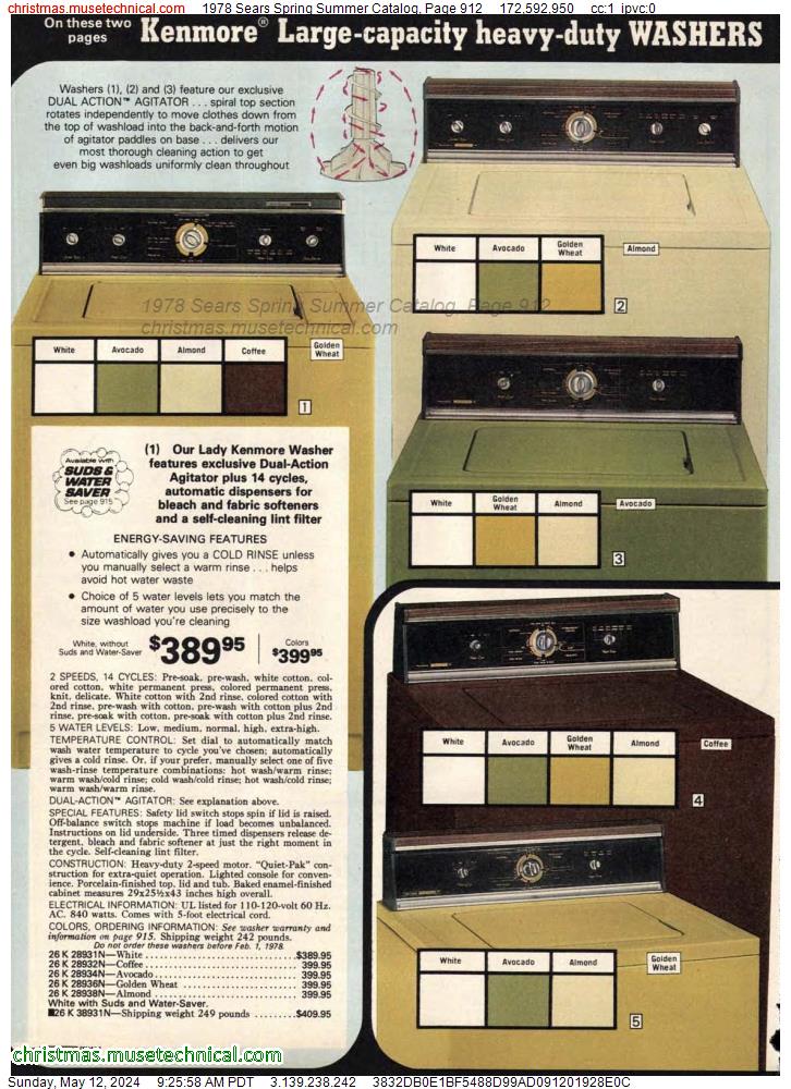 1978 Sears Spring Summer Catalog, Page 912