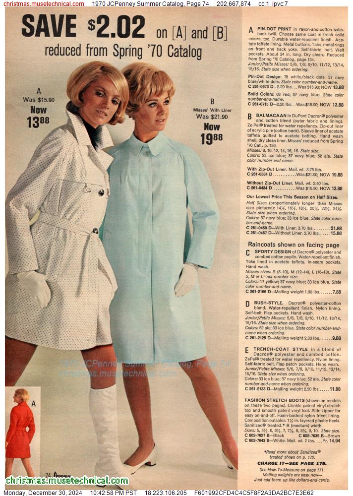 1970 JCPenney Summer Catalog, Page 74