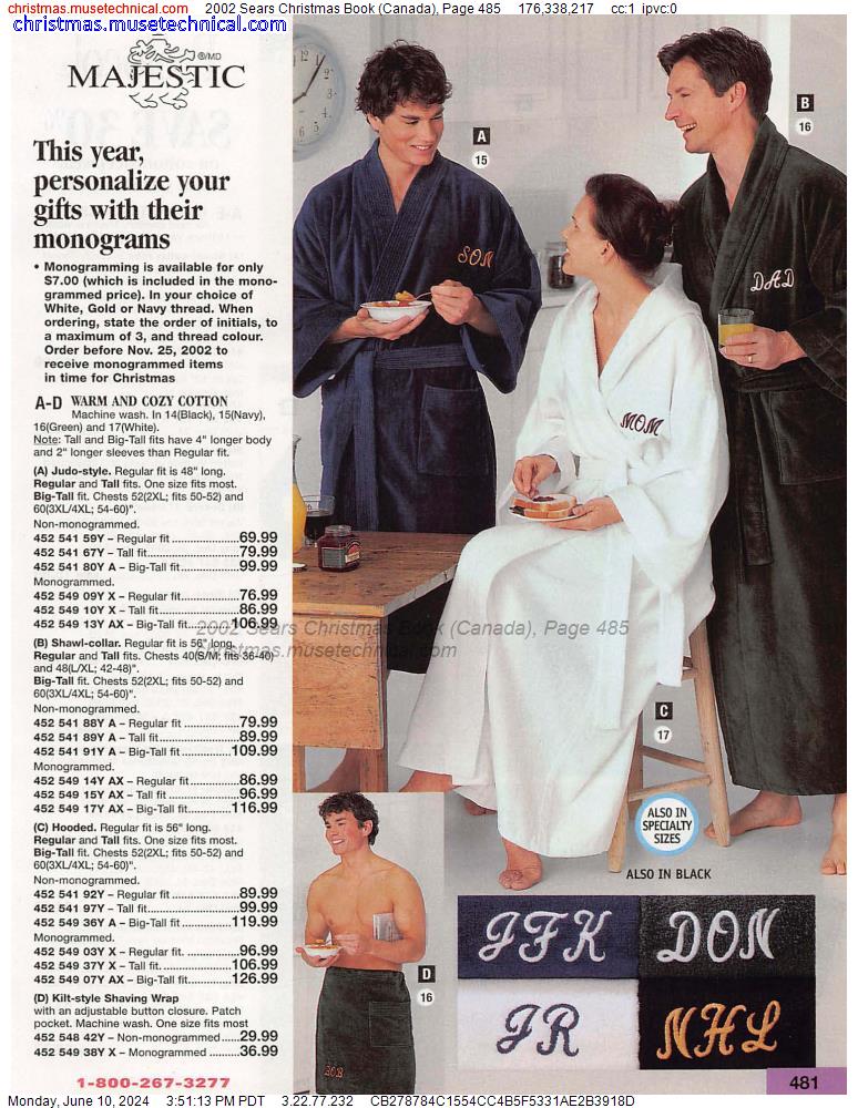 2002 Sears Christmas Book (Canada), Page 485