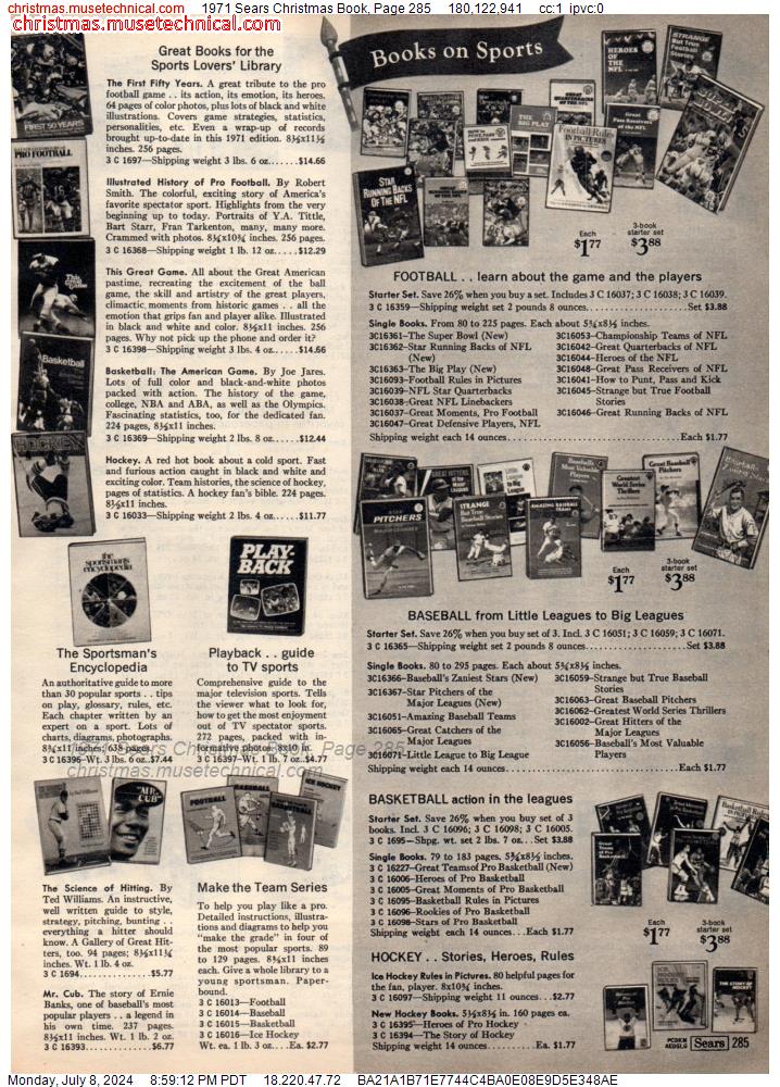 1971 Sears Christmas Book, Page 285